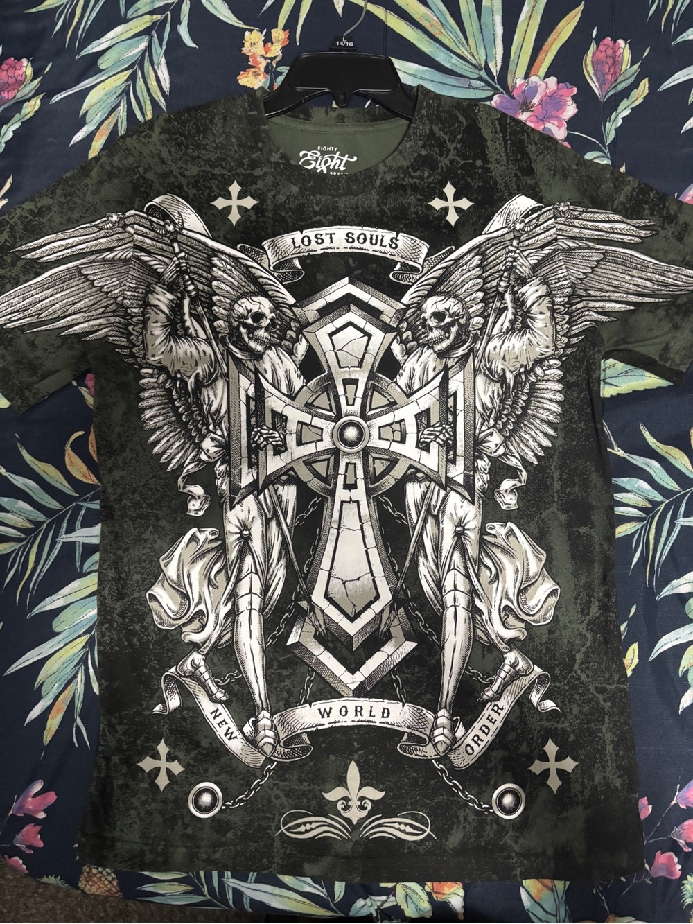 Y2K Eighty Eight “Lost Souls World Order” Graphic T-shirt